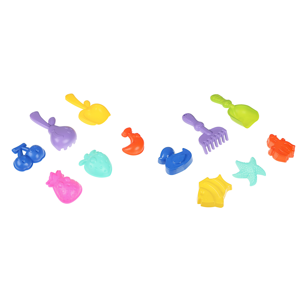 Набор для игры в песке, ИГРОЛЕНД, 6 предметов, пластик, для детей 3+ - #1