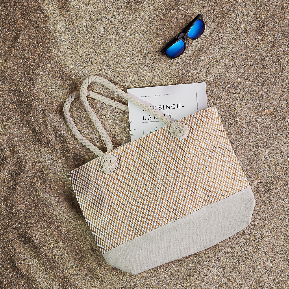 ЮL Сумка пляжная 44х33х11 см, 100% полиэстер, 3 цвета - #7