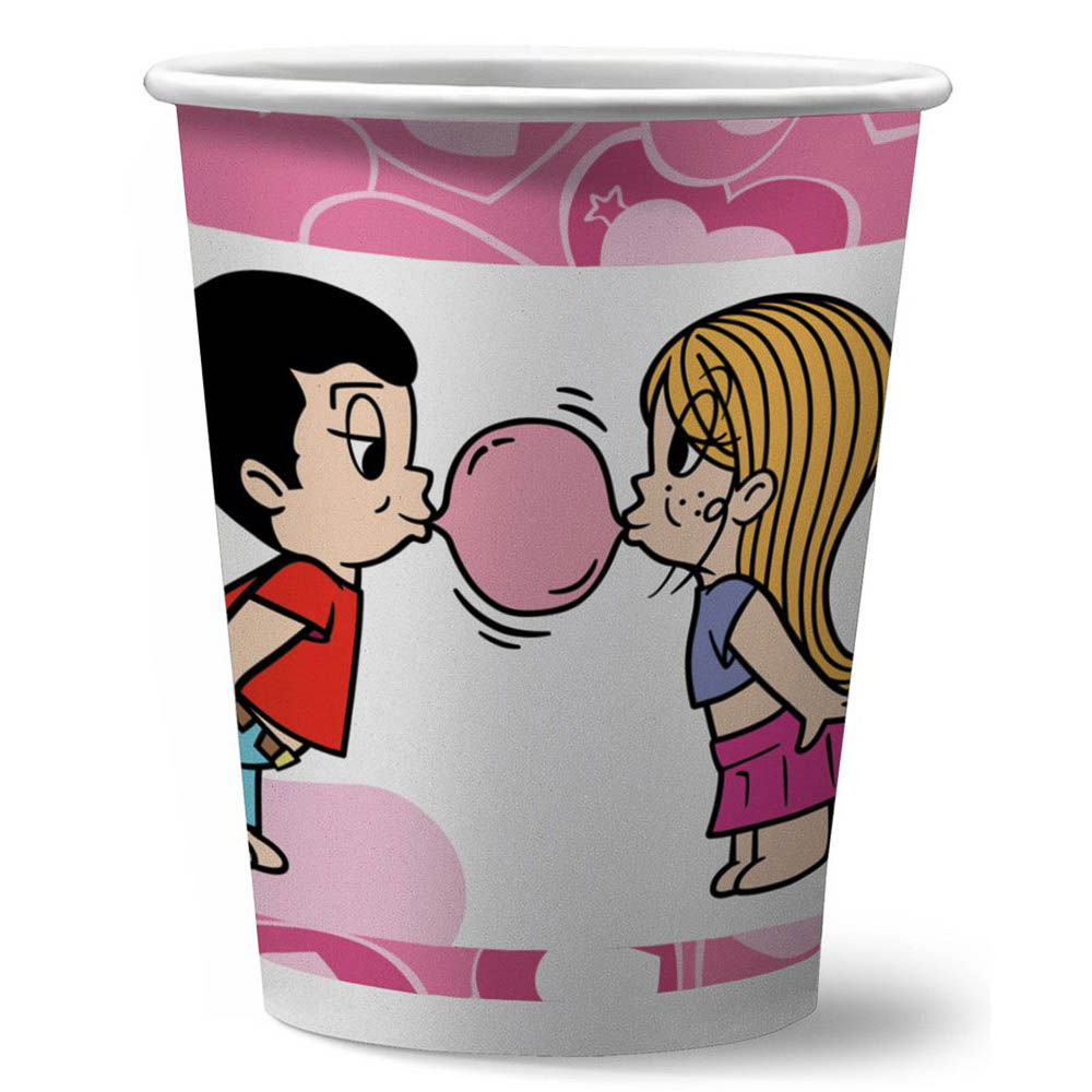 Love is…Набор бумажных стаканов, 6 шт*250 мл - #2