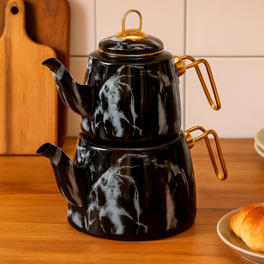 VETTA Чайник двухъярусный эмалированный, 1,5л; 2,1л - #11