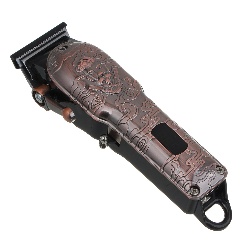 LEBEN Машинка для стрижки, 900 мА/ч, 3 часа работы, дисплей, 4 насадки 1,5/3/4/6 мм, масло, расчёска - #6