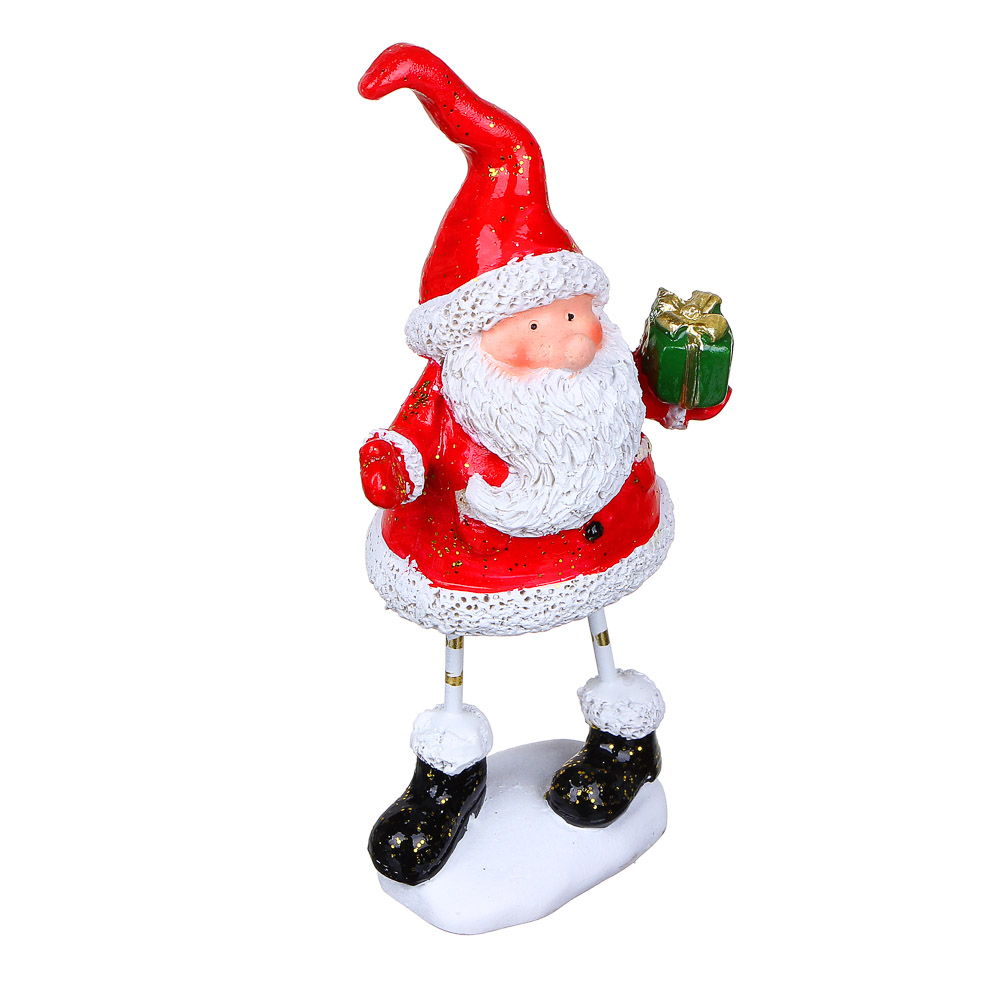 Сувенир Сноубум "Дед Мороз с подарком", на ножках - #3