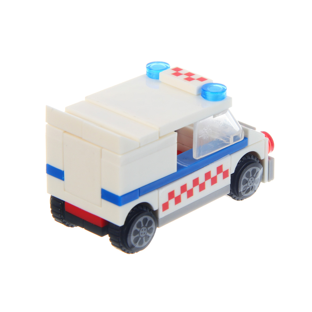 ИГРОЛЕНД Конструктор "Городские машинки", пластик бокс, 9х4,5х6 см, ABS, 8 видов - #7