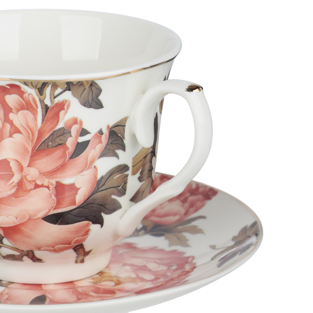 Набор чайный 2 пр., 225мл, MILLIMI, Пионы, фарфор - #3