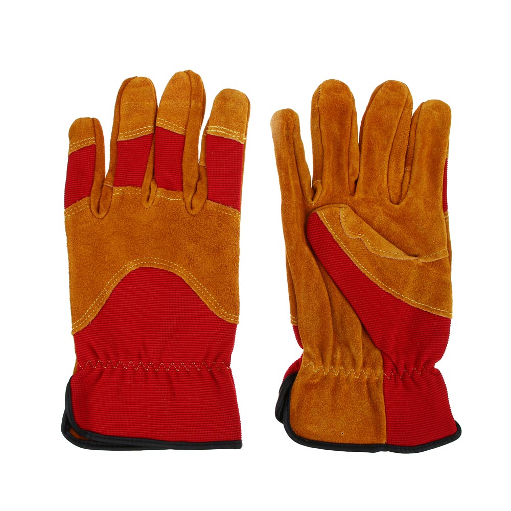 INBLOOM Перчатки садовые XL, 26х12см, 150г (+-10г), спилок, полиэстер - #1