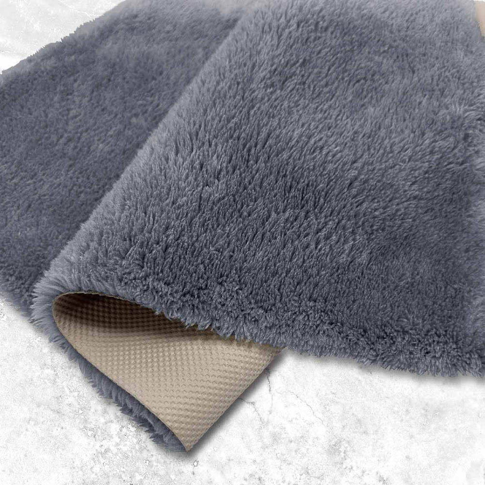 Коврик плюшевый 50х80 т.серый 03 - #2