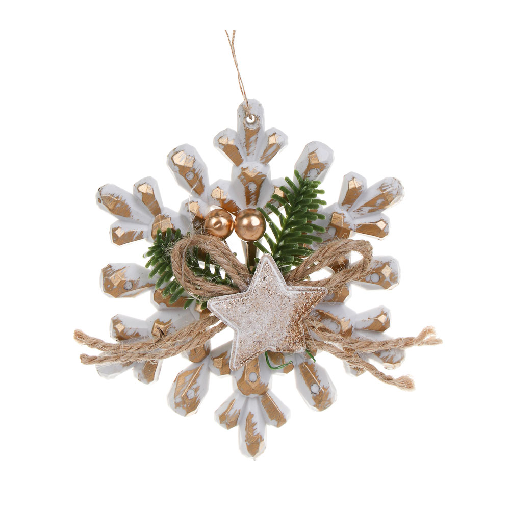 СНОУ БУМ Снежинка, 11,5 см, пластик, 26-630 - #1