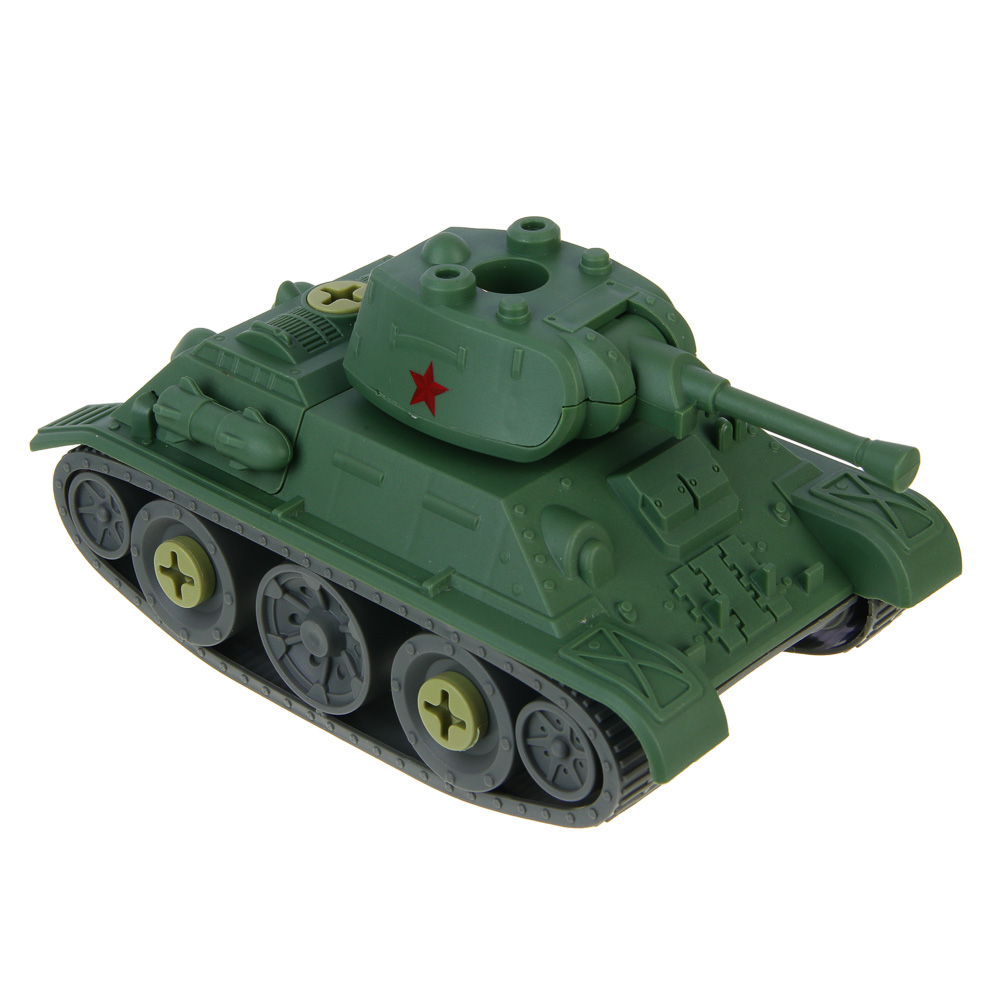 BY Русские Супергерои  УВЗ Танк-конструктор Т-34, отвертка, 11x13x20 см., PP - #4