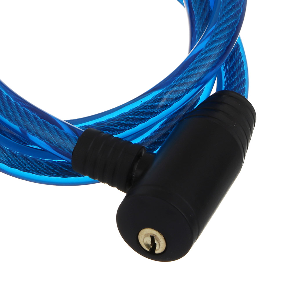 Замок велосипедный тм BY SPORT, противоугонный, тросовый, 1000х12мм, металл, ПВХ, пластик, 3 цвета - #5