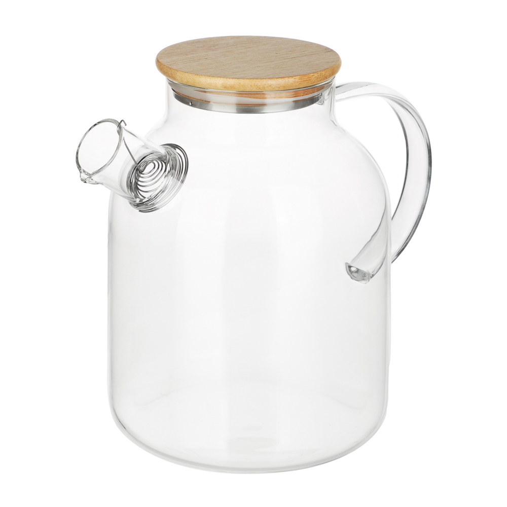 Чайник заварочный тм VETTA Эко, стекло, бамбуковая крышка, 1800мл - #2