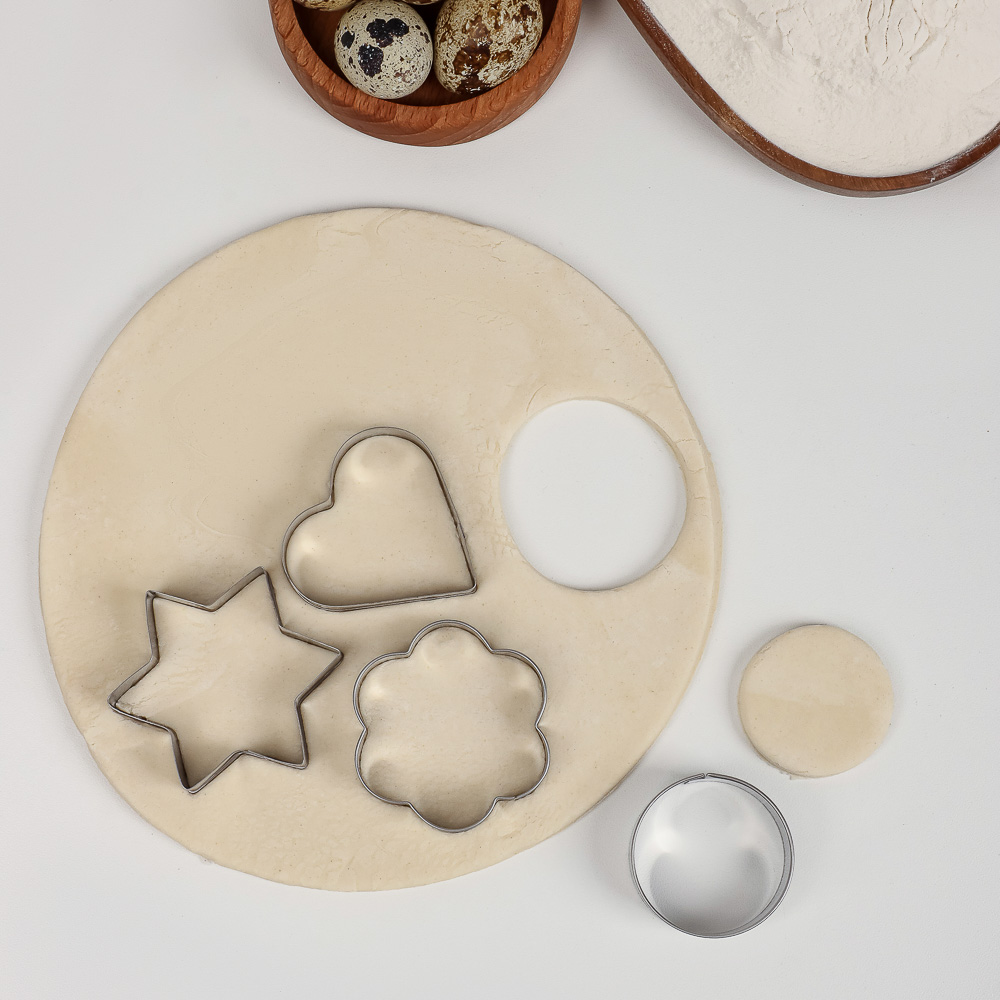 SATOSHI Набор форм для печенья 12пр, формы сердец, звезд, цветов, кругов, нерж.сталь - #8