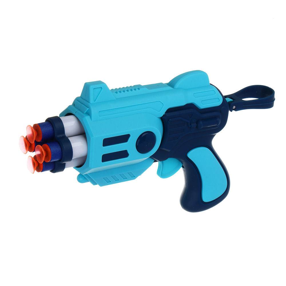 ИГРОЛЕНД Бластер "Техно", с мягкими патронами, 10 шт, EVA, PP, 16,5х5,5х13 см, 3 дизайна - #10