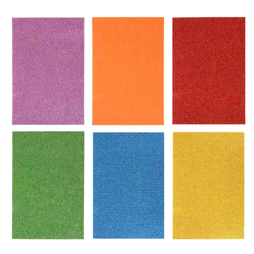 LADECOR Наклейка глиттер, 20х30см (22х36 см), ПЕВА, 6 цветов - #1