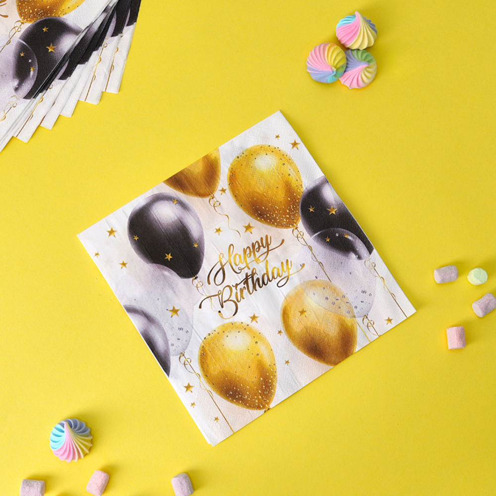 Набор салфеток бумажных тм Fntastic, 12 шт Happy birthday! 33x33 см - #4