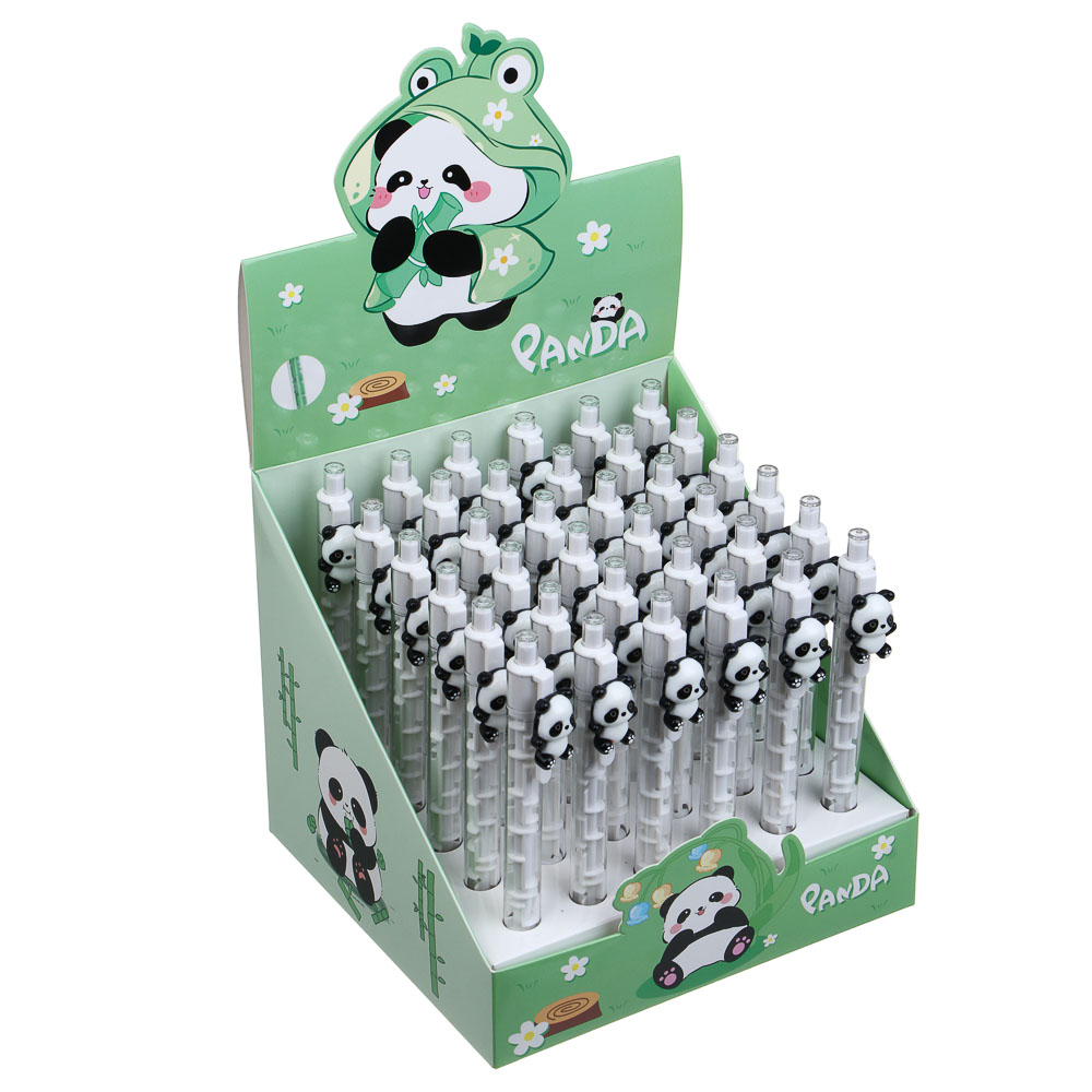 Ручка шариковая автоматическая синяя "Лабиринт Панда", шоу-бокс - #6