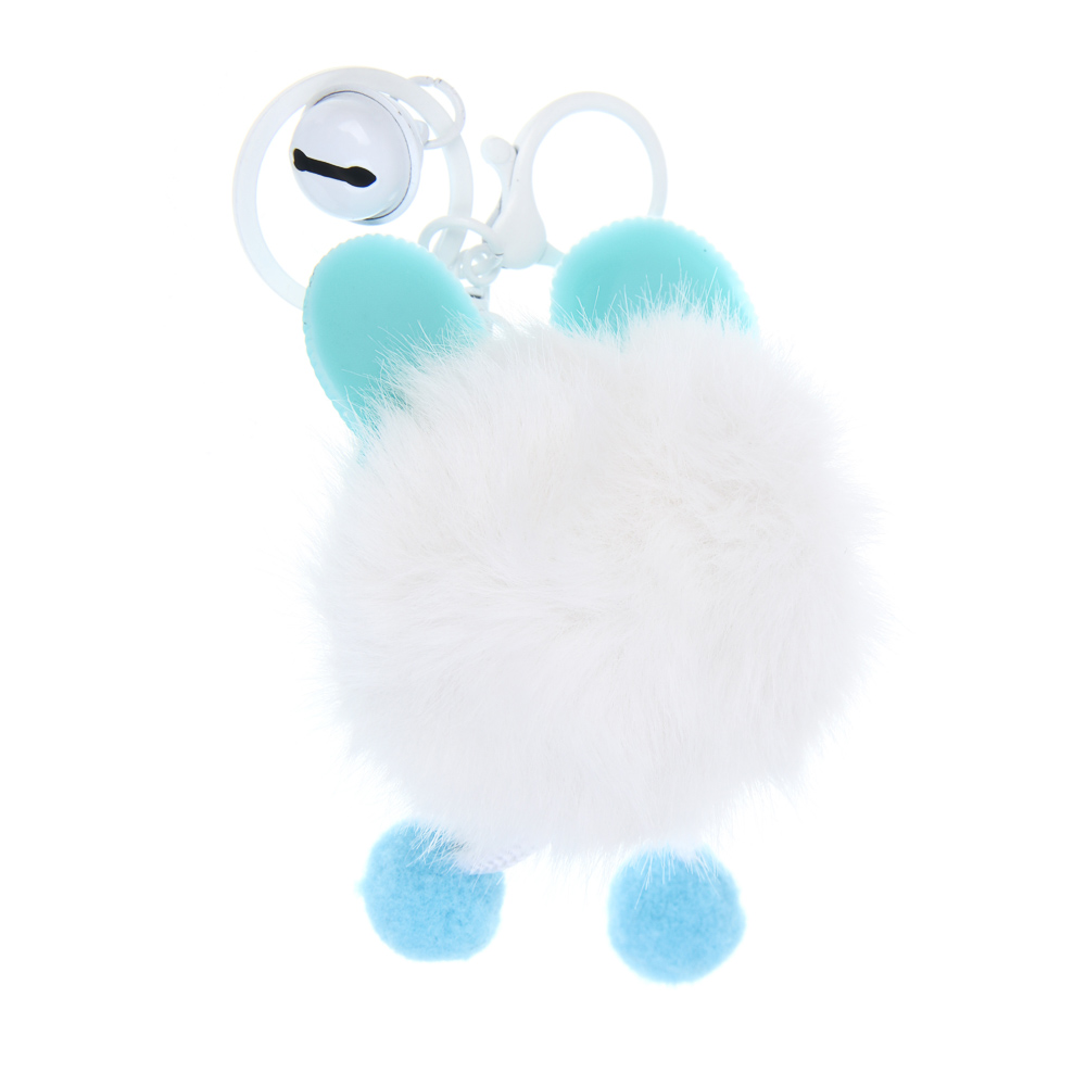 ИГРОЛЕНД Брелок-подвес пушистый "Чудинка", 10х8 см, полиэстер, металл, микс - #4