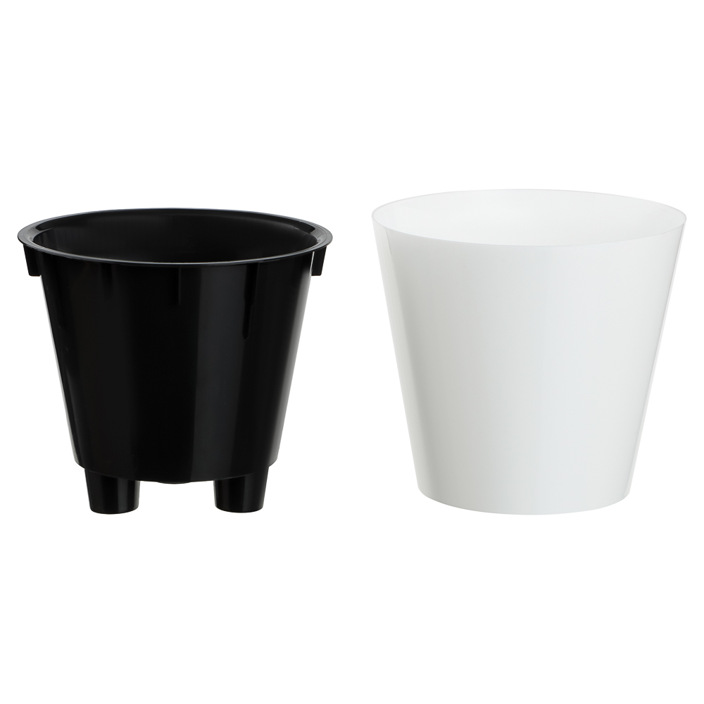 Горшок для цветов "Rosemary" D200мм, 4л с дренажной вставкой, микс цветов - #10