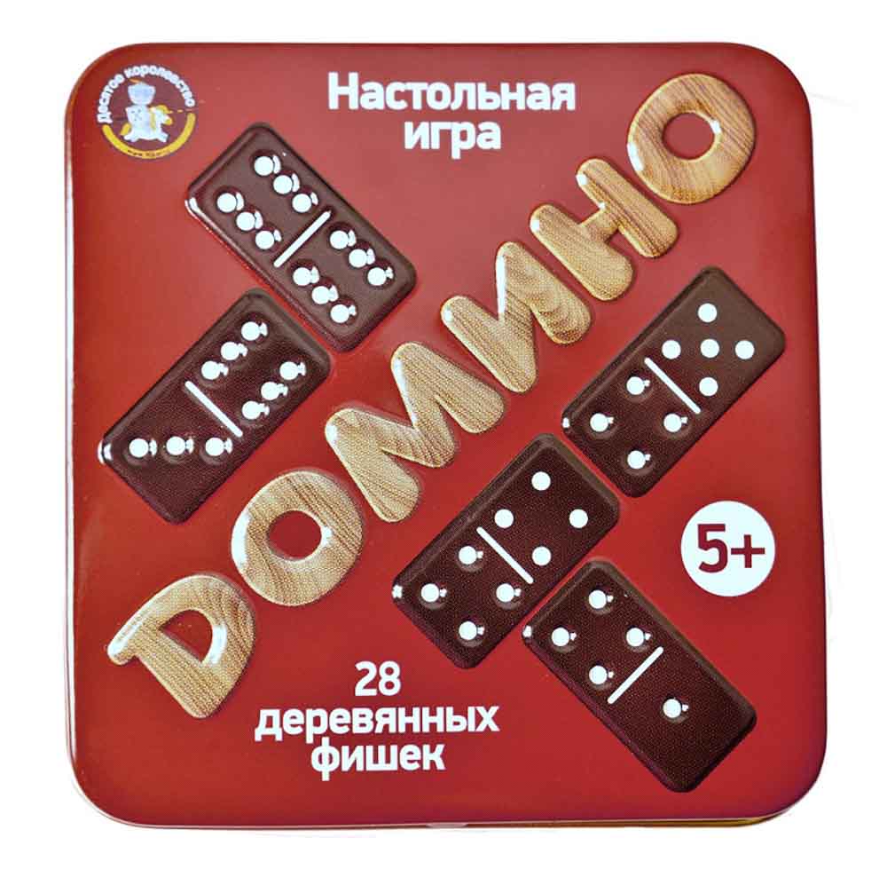 Игра настольная деревянная "Домино" - #1