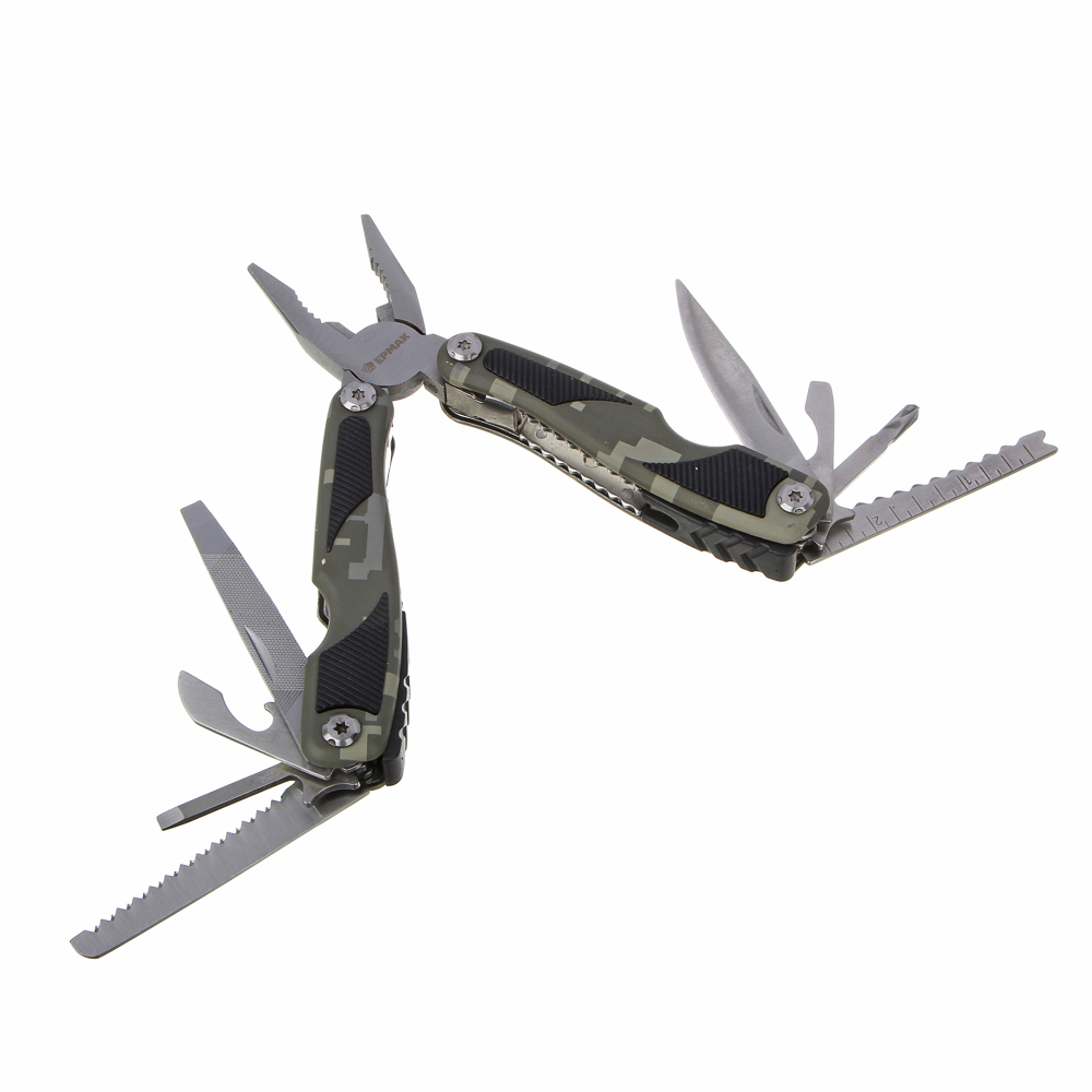 Мультитул многофункциональный тм ЕРМАК, 15 функций, нерж. Сталь, 15 см - #5