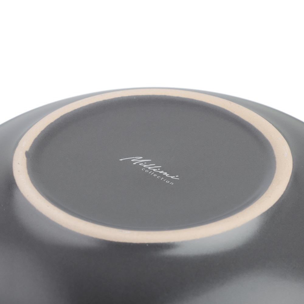 MILLIMI Салатник 880мл, 20х5.4см, керамика, графит - #6
