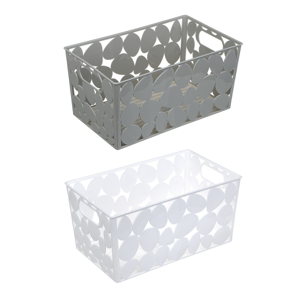 Корзинка для хранения тм VETTA, пластик, 25,5x15x12,5см, 2 цвета - #1