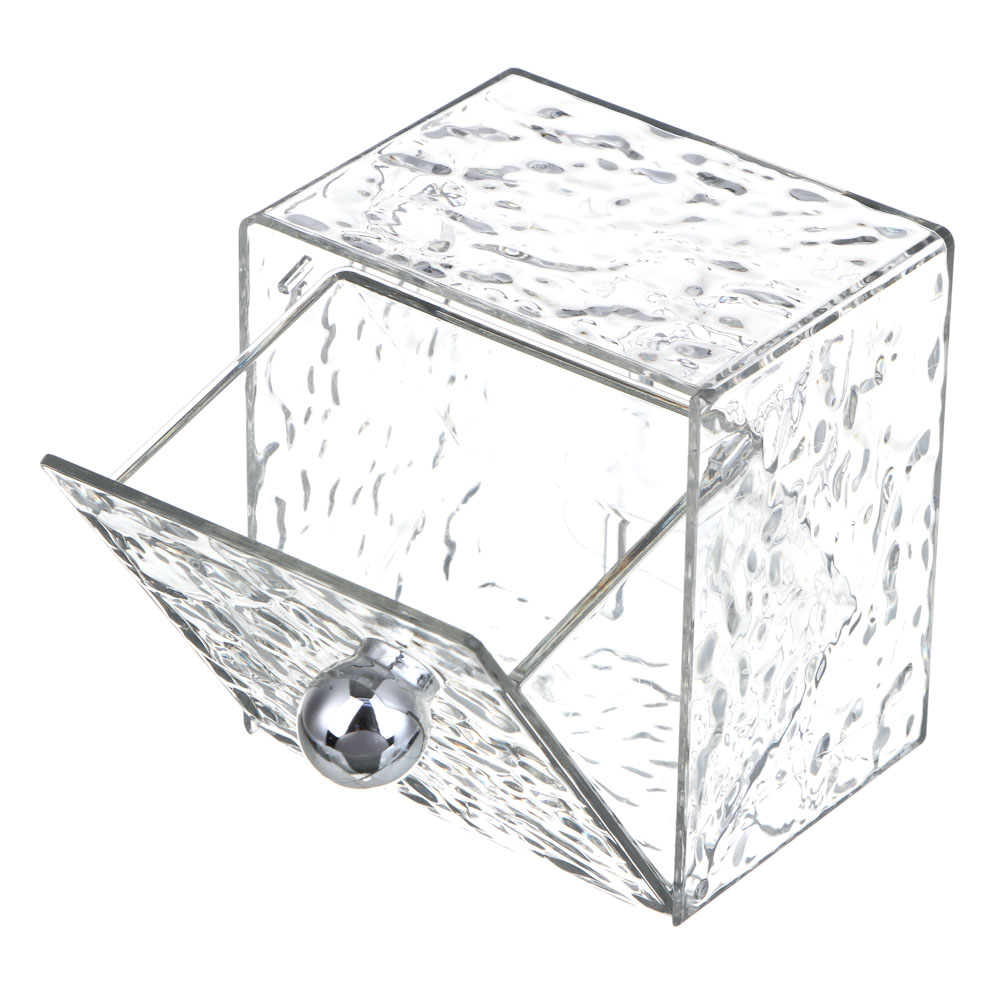 ЮНИLOOK Полка косметическая настенная, 9х8,5х6,5см, PS, прозрачный, ВЗ24-39 - #3