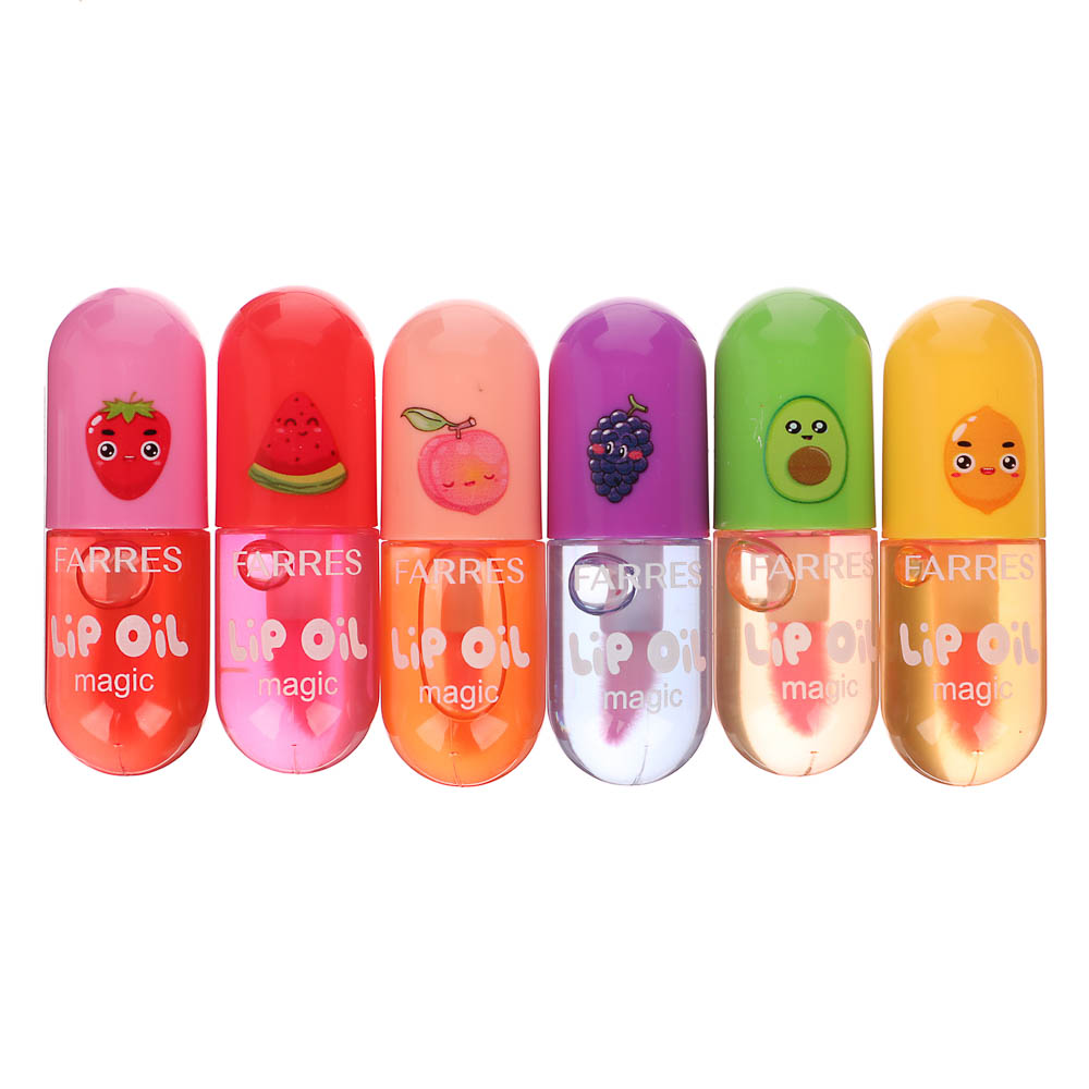 Блеск (масло) для губ проявляющийся "Magic Fruit" тм Farres 4 г - #1