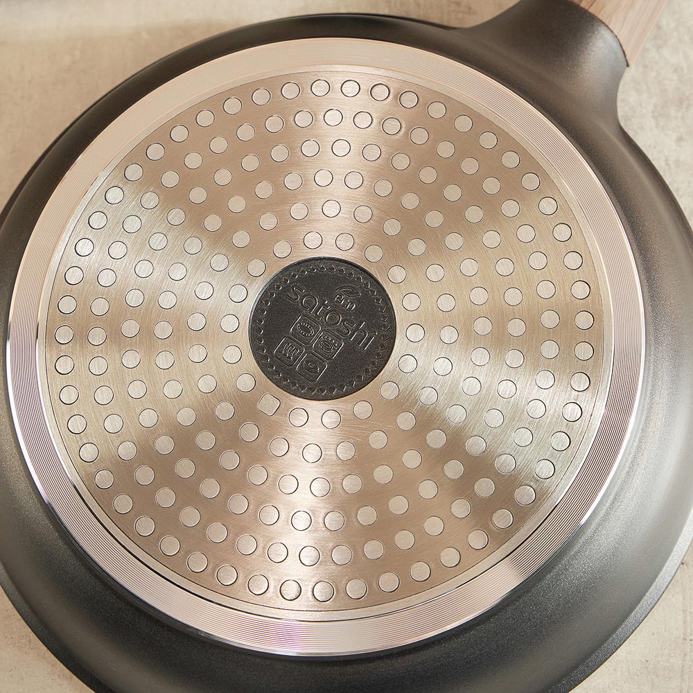 SATOSHI Карнуа Сковорода литая d24см, антипригарное покрытие Мрамор, индукция - #14