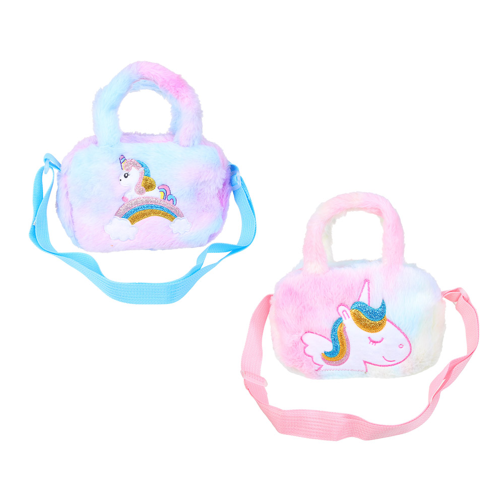 ИГРОЛЕНД Сумка детская мягкая "Единорожка" полиэстер, 17х13х4см, 2 вида - #1