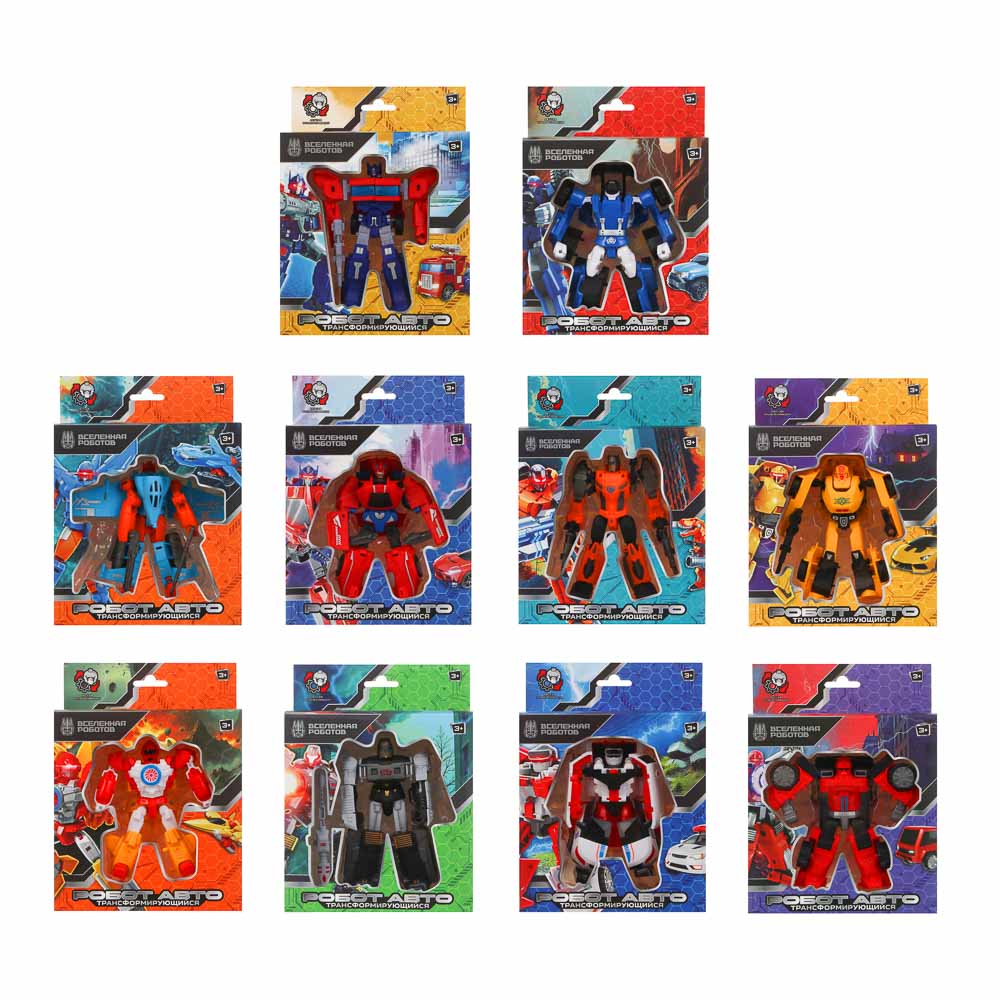 ИГРОЛЕНД Робот трансформирующийся "Авто", PP, 10 дизайнов, 26,4х15,5х7,7 см - #4