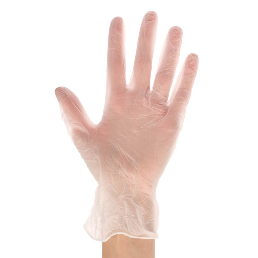 Перчатки универсальные ViniMax виниловые неопудренные гладкие белые 100шт (50пар) р.M - #3