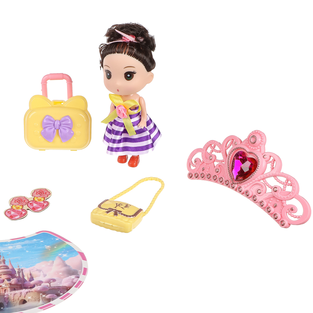 ИГРОЛЕНД Кукла 10 см с аксессуарами, PVC, PP, FBS, 44,5х7х28,5 см - #4