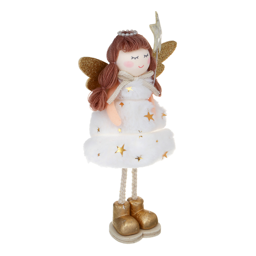 СНОУ БУМ Сувенир Ангел 21 см, полиэстер, белый, 3 вида - #3