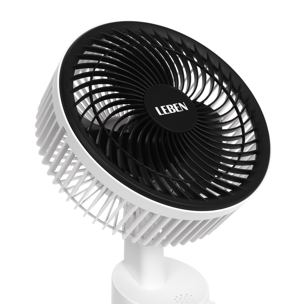 Вентилятор напольный тм LEBEN 25Вт, 3 скорости, диаметр 20см, 220в, белый - #8