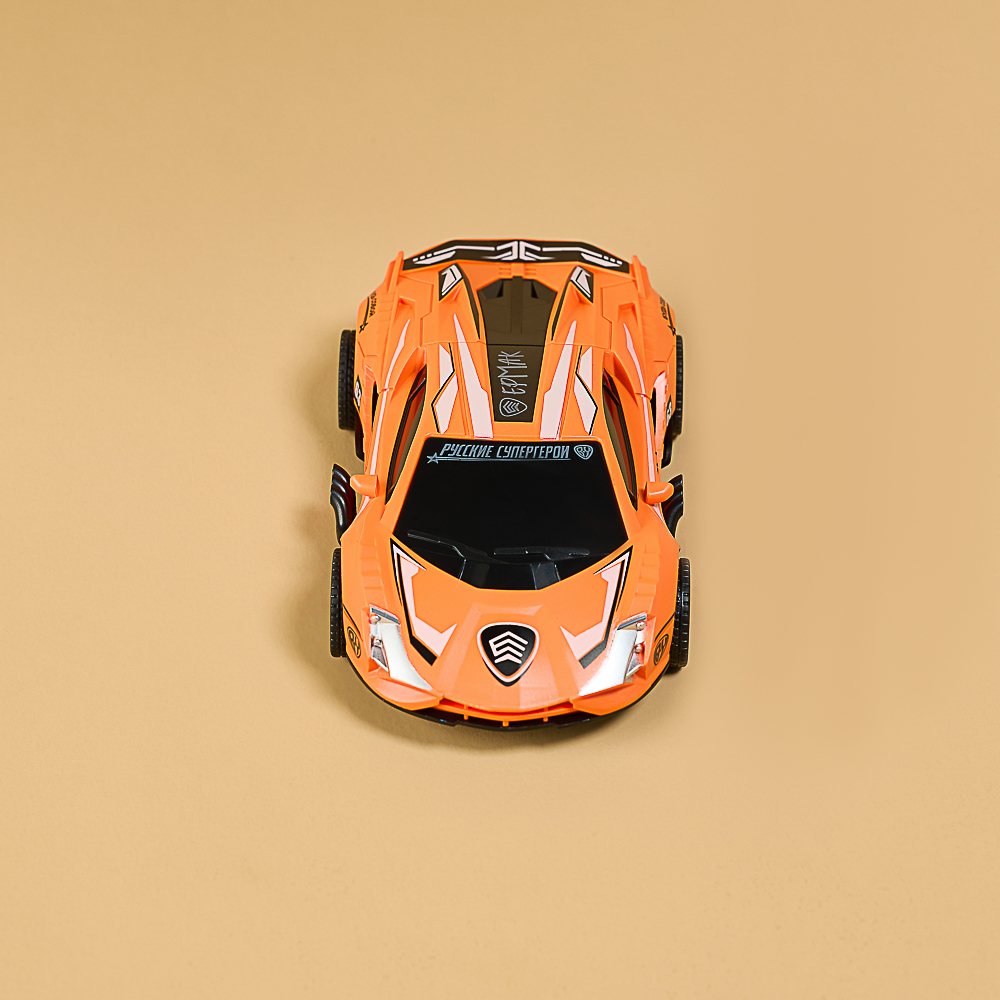 BY Русские Супергерои Автомобиль героев, ABS, инерция, разворот, занос, 18x6,5x10 см, 3 дизайна - #14