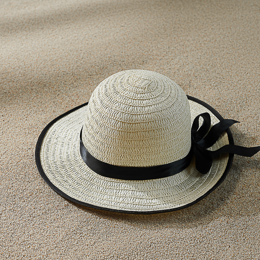 GALANTE Шляпка женская с контрастной окантовкой, р-р 56, 100% целлюлоза, 3 цвета - #14