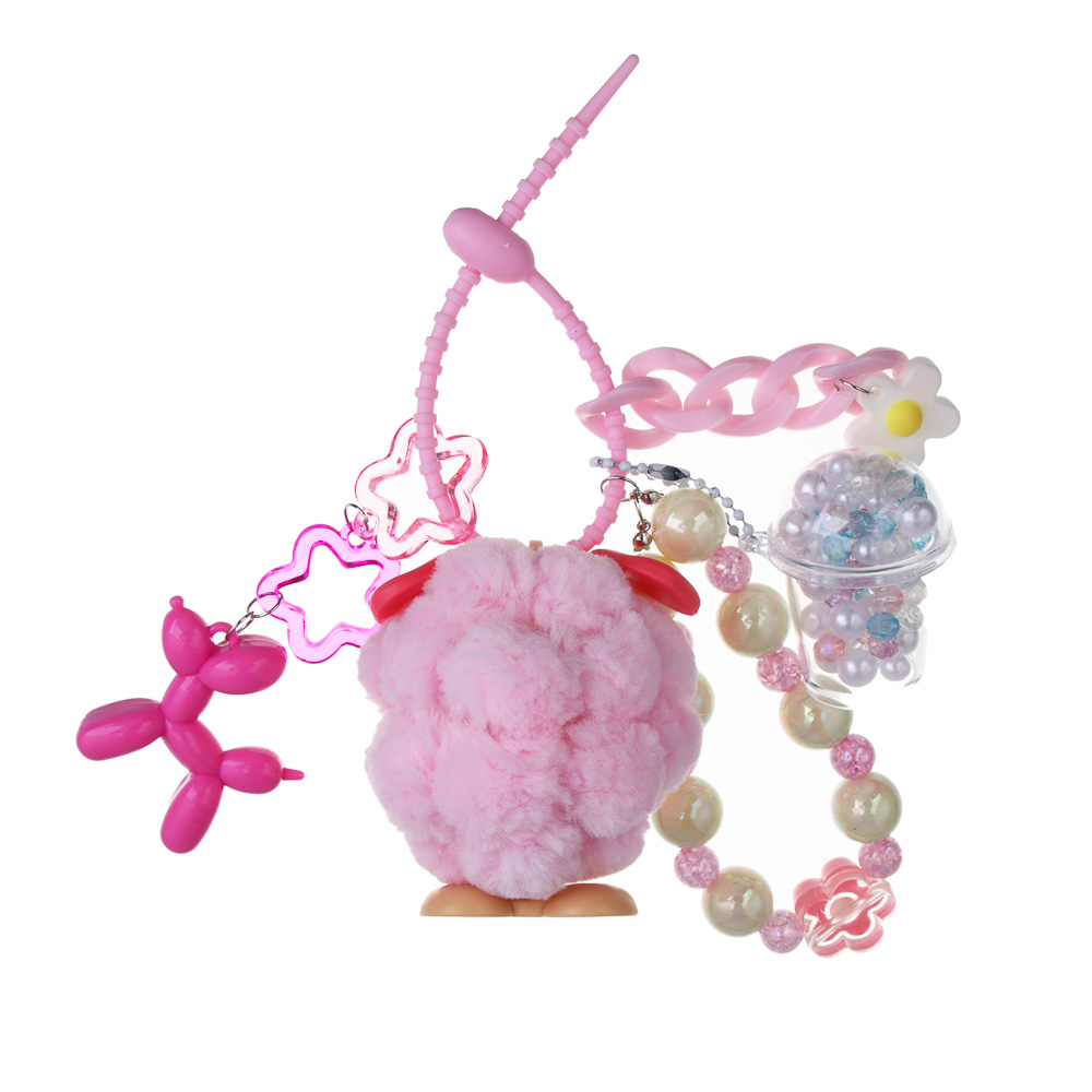 ХОББИХИТ Набор для творчества Брелок "Пушистики", PVC, ABS, 3 дизайна - #7