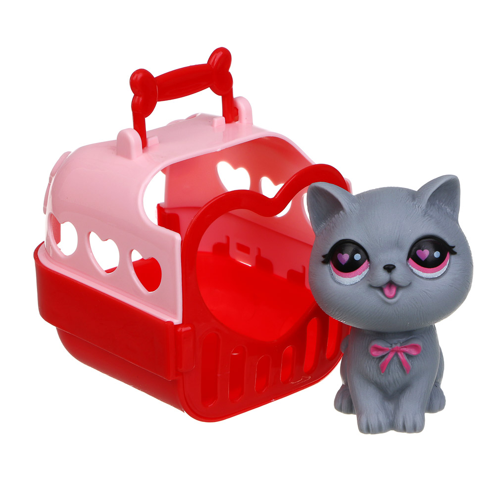 ИГРОЛЕНД Питомец в переноске, PP, ABS, 8х9х9 см 3 дизайна - #3