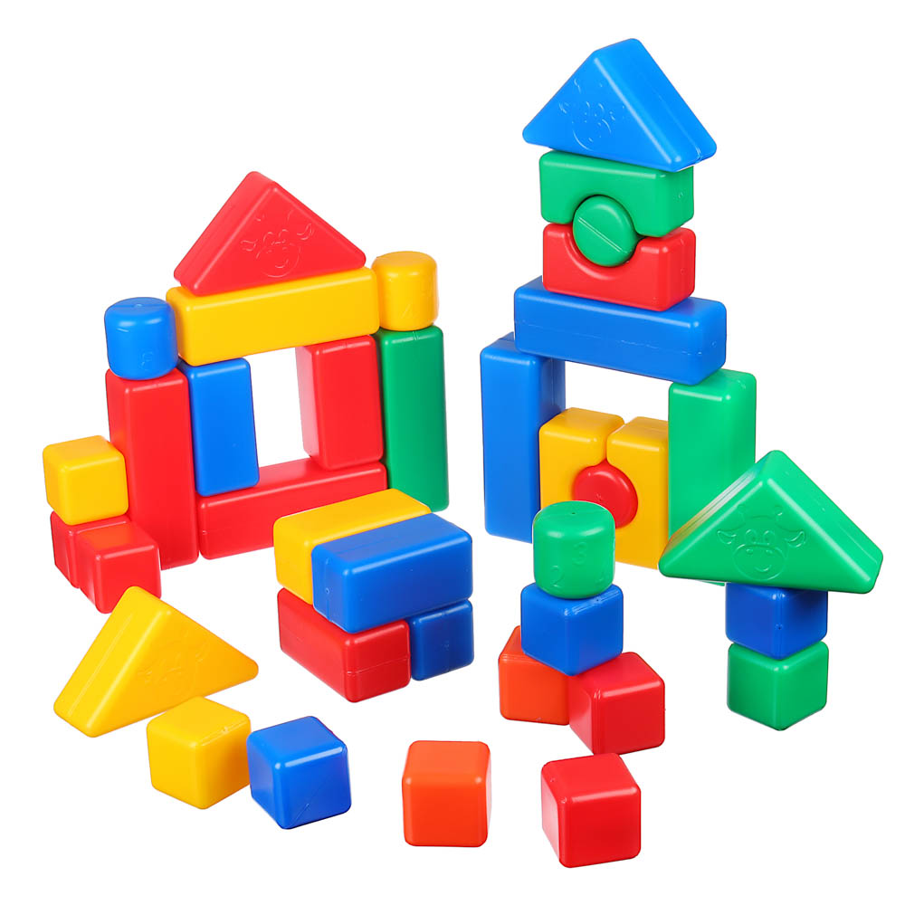 Набор цветных кубиков развивающих "Животные" - #5