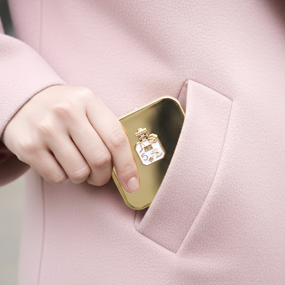 ЮНИLOOK Мирикл Зеркало карманное складное, зум х1, х2, пластик АБС, стекло, 6,3x6,3см, 3 цвета - #9