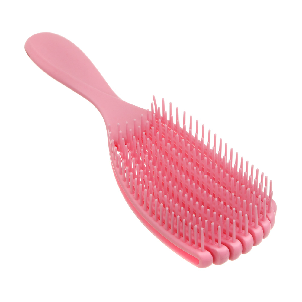 Расческа массажная веерная тм ЮНИLOOK, 23 см, пластик, 4 цвета - #12