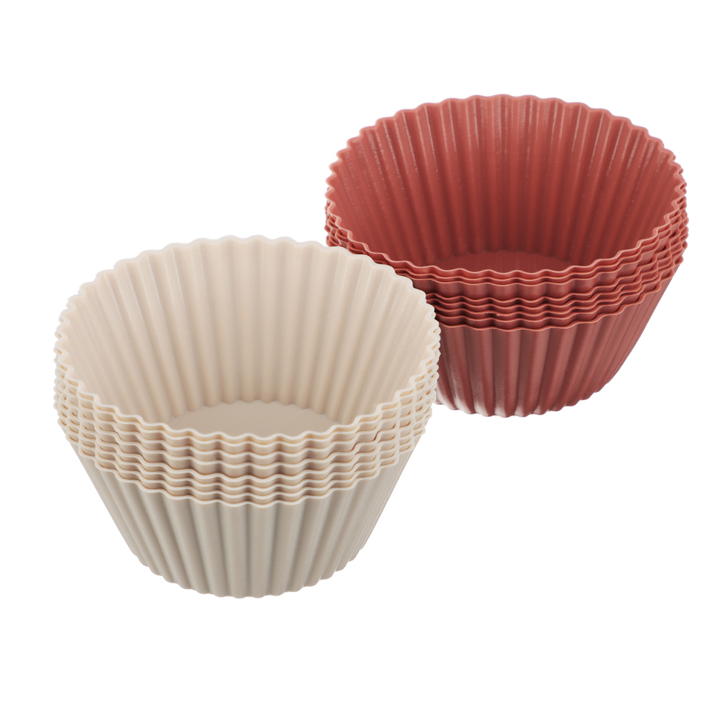 VETTA Набор форм силиконовых 16шт, 6,5x3,3см, "Кекс", 3 цвета - #9