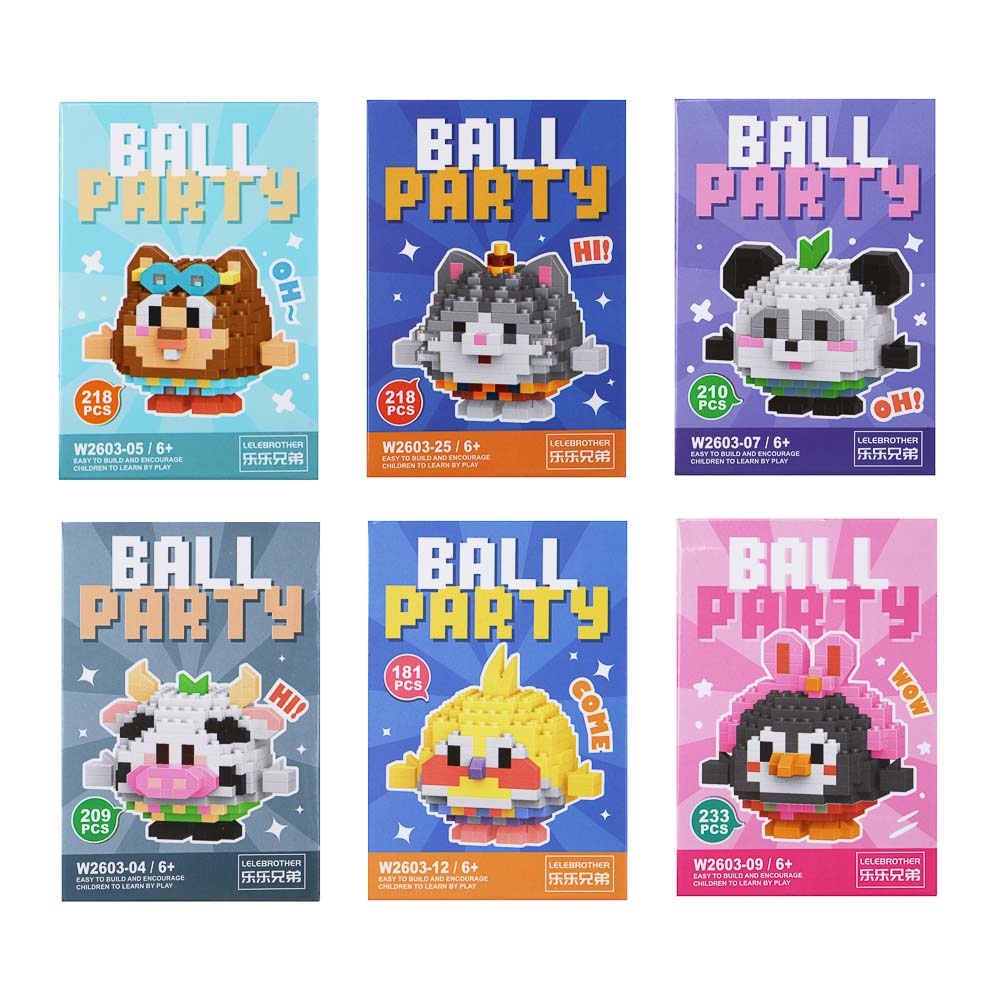 Конструктор мини 3D "Кругляшики", ABS, 7,8х4,1х11,3см, 6 видов - #2