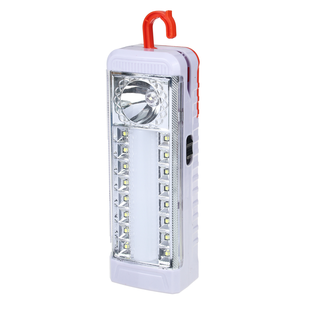 ЕРМАК Фонарь-светильник (16+12) + 0,5 Вт LED, 4xAA / шнур 220В, пластик, 20,5x7 см - #2