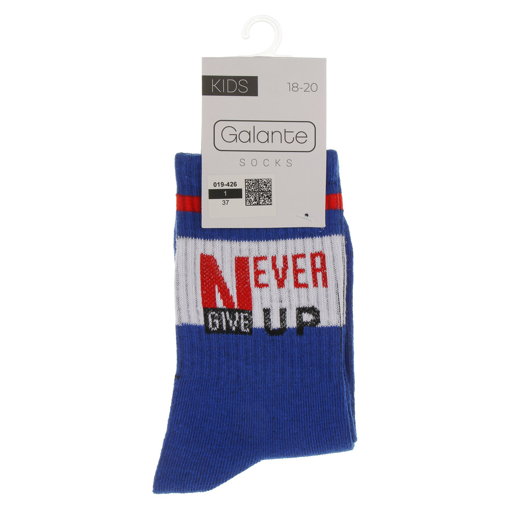 GALANTE Носки детские, р.18-20, 75% хлопок, 20% полиэстер, 5% спандекс, разноцветные, #41 - #3