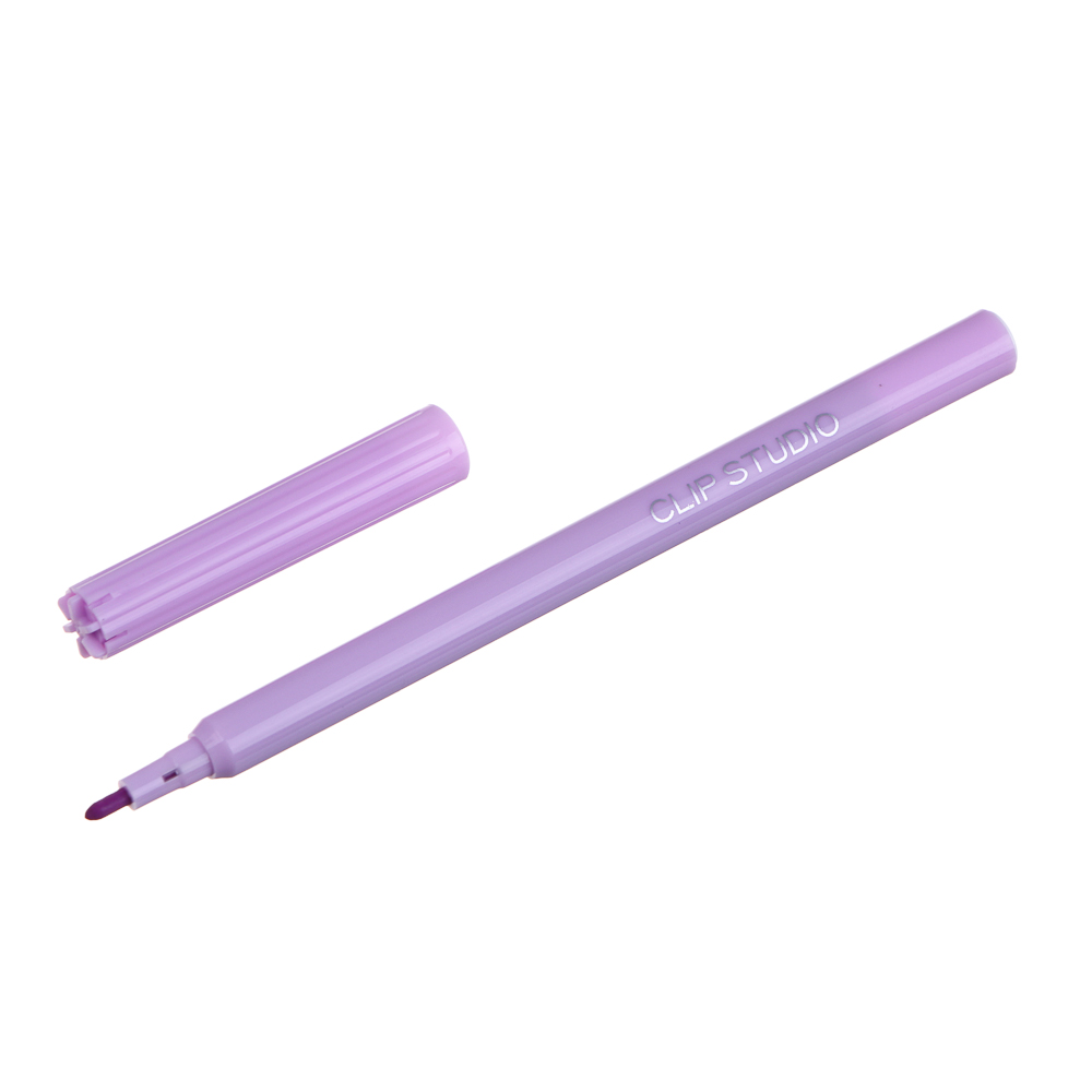 ClipStudio Фломастеры 6 цветов, с цветным вент.колпачком, 2 вида, ПВХ пенал с подвесом - #5