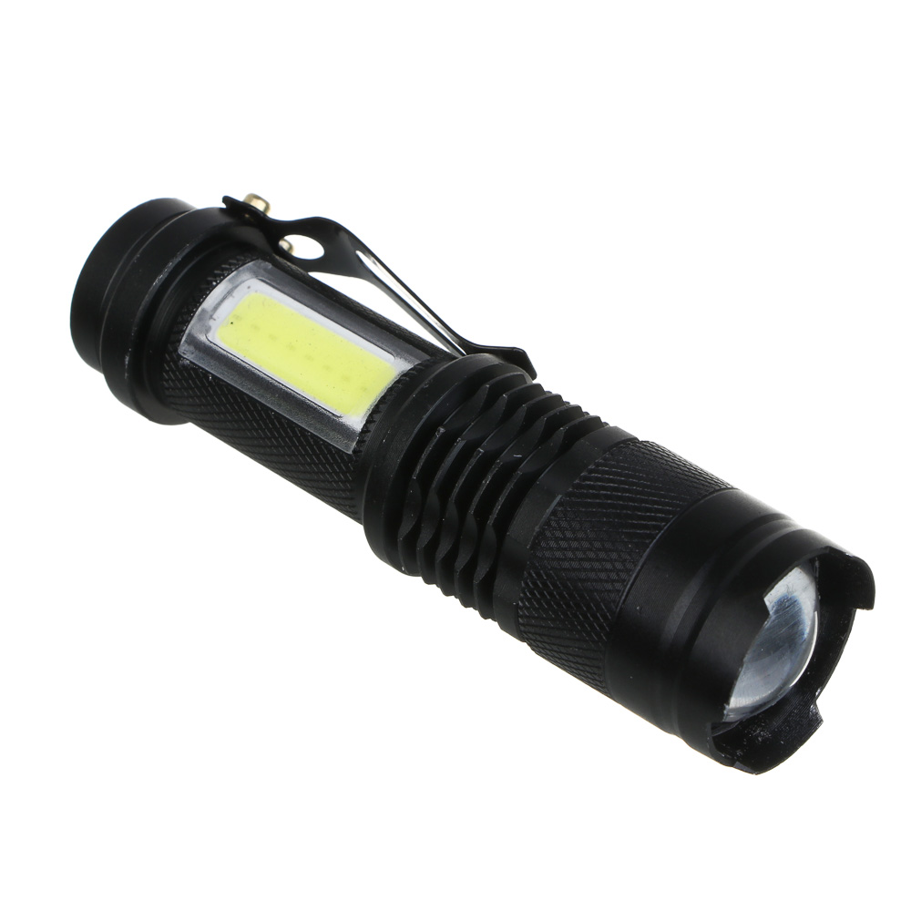 ЕРМАК Фонарь, ХРЕ LED, 3 режима, USB, алюминий, 94х25 мм, фокусировка - #1