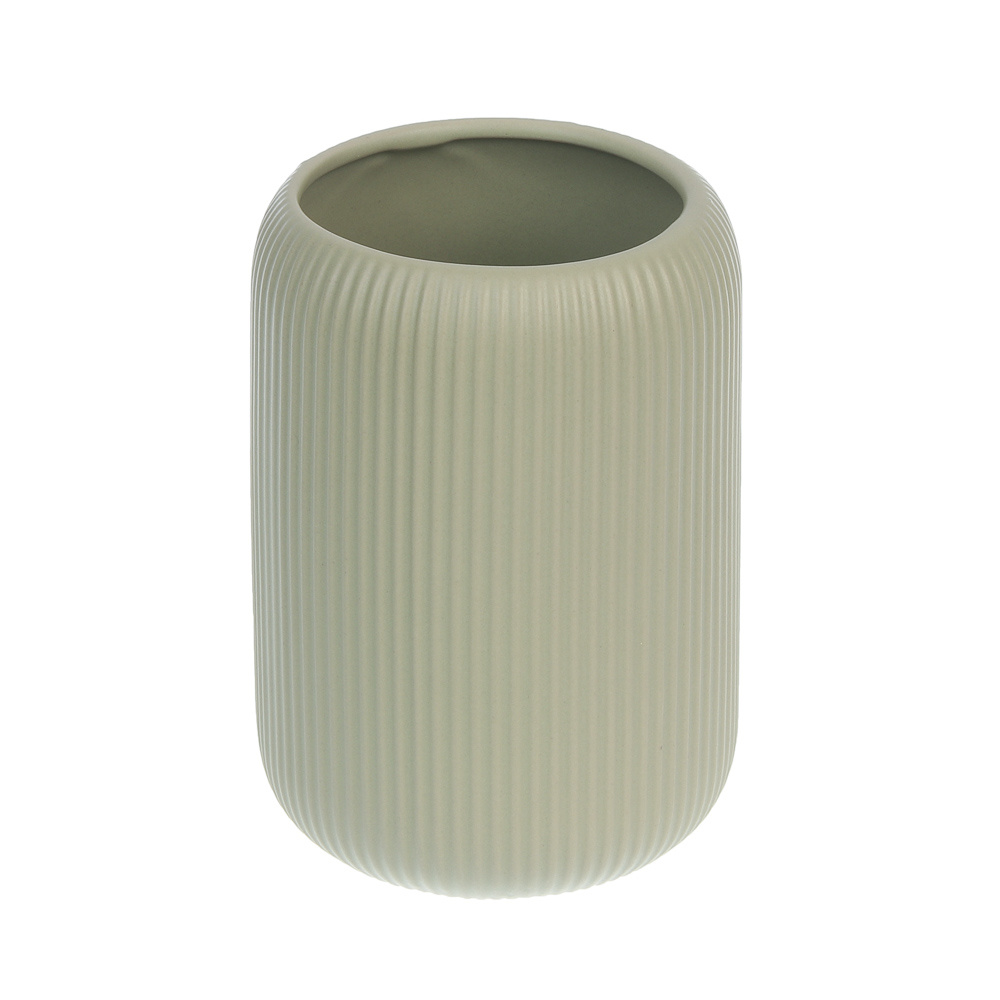 Стакан для ванной комнаты тм VETTA Монтана, доломит, оливковый, 7,5х7,5х10,5см - #2