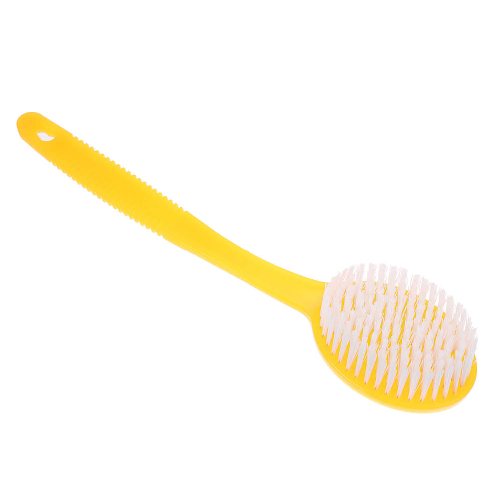 ЮL Щетка для тела с искусств. щетиной на пластиковой ручке, 34см, 3 цвета - #6