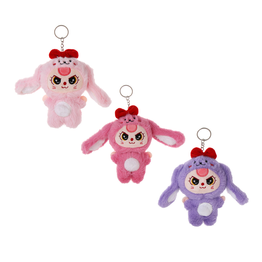 ИГРОЛЕНД Игрушка мягкая "Кроля с бантиком" 12 см, полиэстер, микс видов - #1